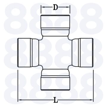 UNIVERSAL JOINT - 23.8 x 62.5mm