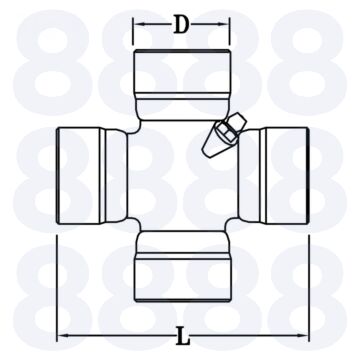 UNIVERSAL JOINT - 27 x 74.6mm