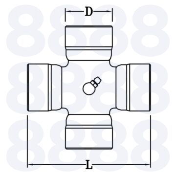 UNIVERSAL JOINT - 30.2 x 80mm