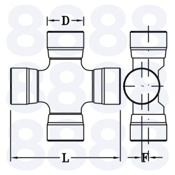 UNIVERSAL JOINT - 32 x 86mm