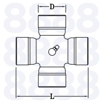UNIVERSAL JOINT - 27 x 74.6mm