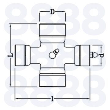 UNIVERSAL JOINT - 27 x 74.6/23.84 x 91mm