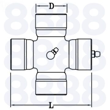UNIVERSAL JOINT - 36 x 89mm