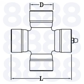 UNIVERSAL JOINT - 30.2 x 80mm