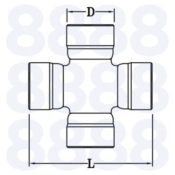 UNIVERSAL JOINT 27 x 74.6mm